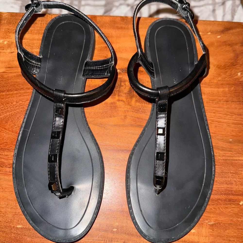 Rebecca Minkoff Black Strappy Sandals
